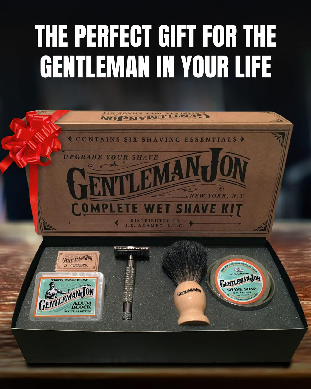 Gentleman Jon travel-friendly kit in compact case for on-the-go grooming.