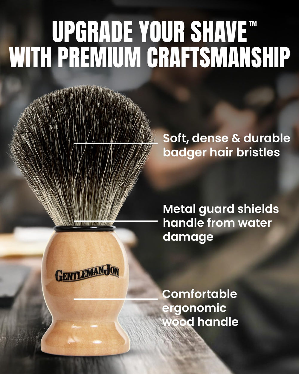 Gentleman Jon vintage wet shave mug for traditional barbershop style, classic rituals