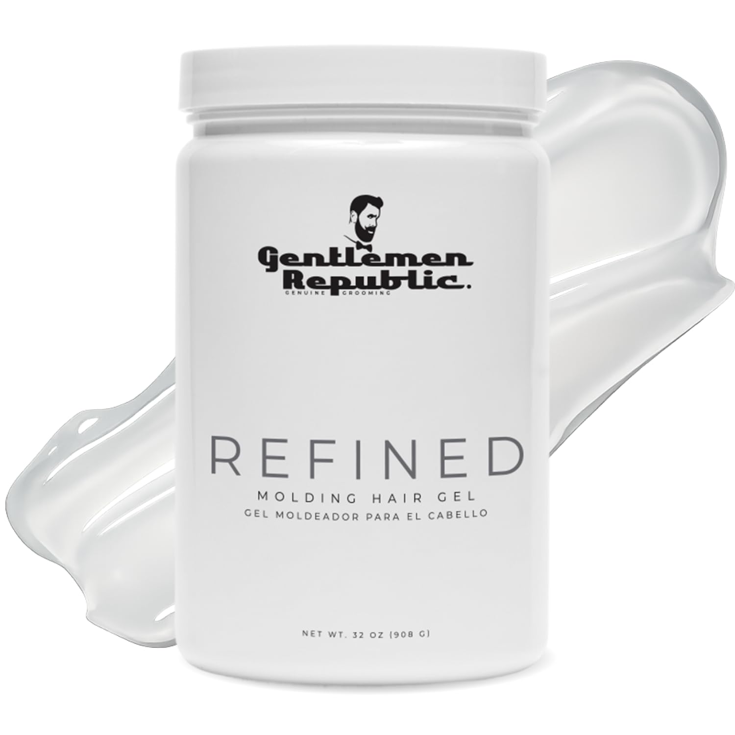 Gentlemen Republic Refined Gel 32oz bottle for polished look with long-lasting hold