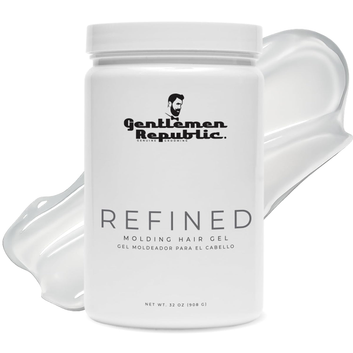 Gentlemen Republic Refined Gel 32oz bottle for polished look with long-lasting hold