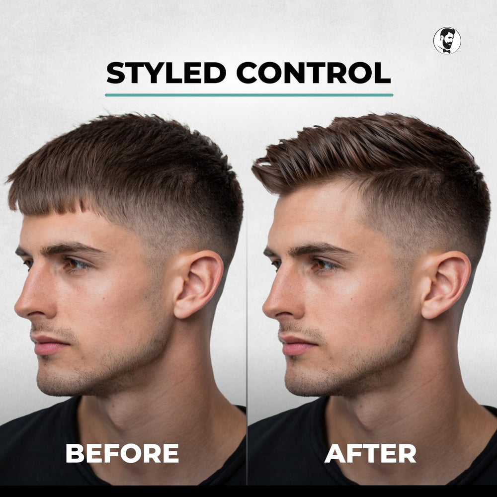 Close-up of Gentlemen Republic Refined Gel showing high shine.
