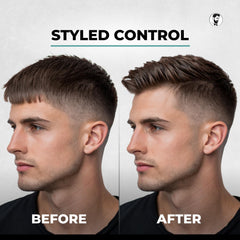 Close-up of Gentlemen Republic Refined Gel showing high shine.