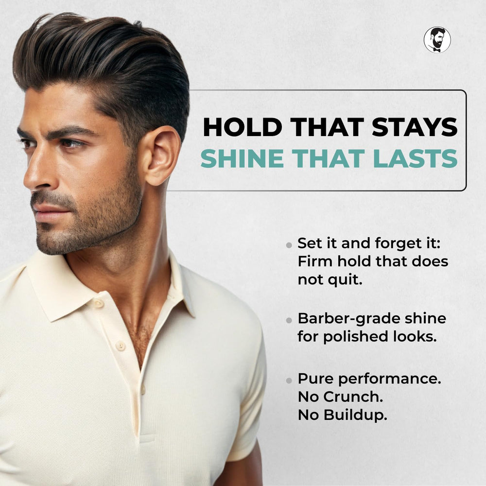 Applying Gentlemen Republic Refined Gel creates a sleek, refined look.