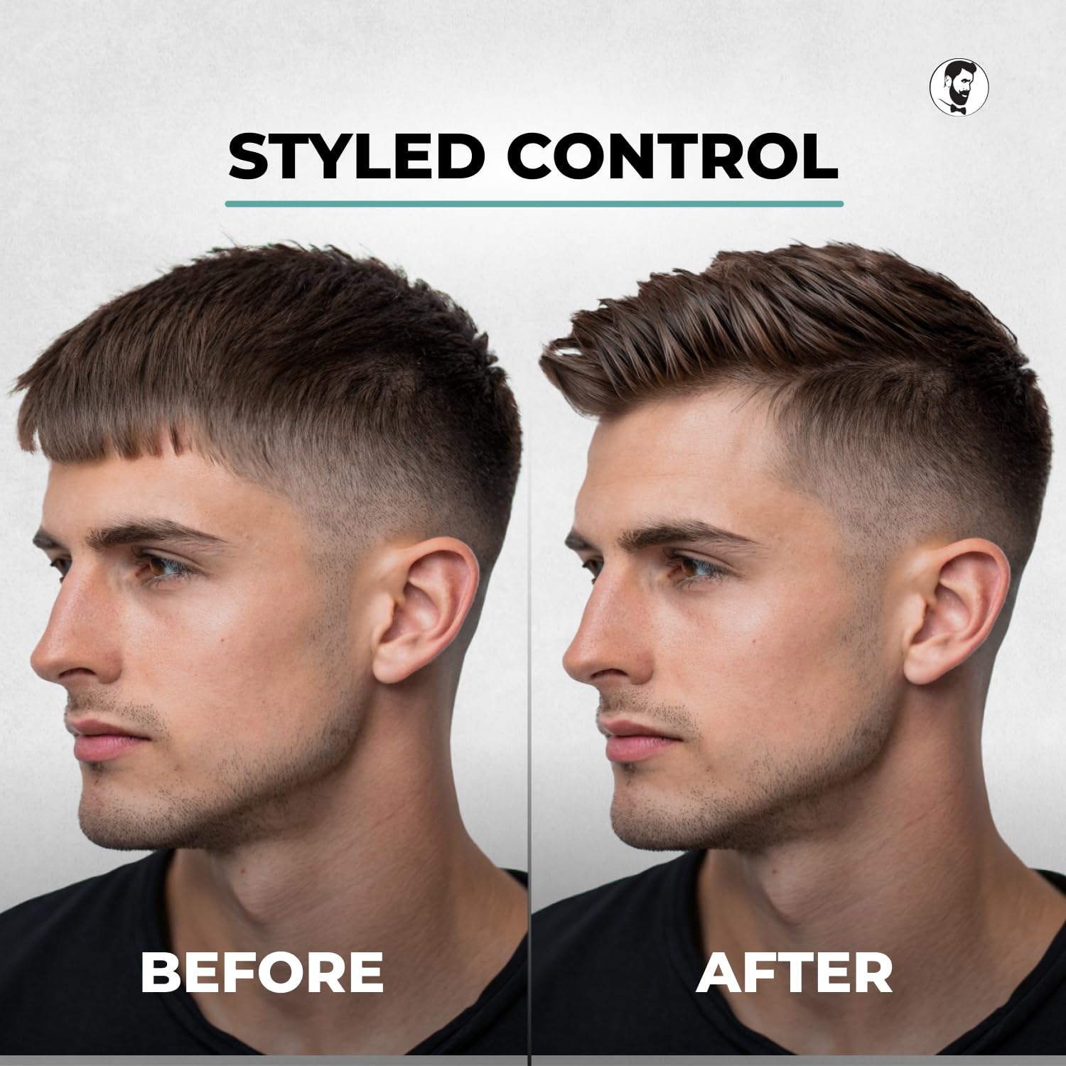 Texture swatch reveals Gentlemen Republic gel's flexible hold.