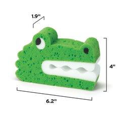 Genuine Fred Bath Biters hipopotamo: esponja suave para la piel sensible