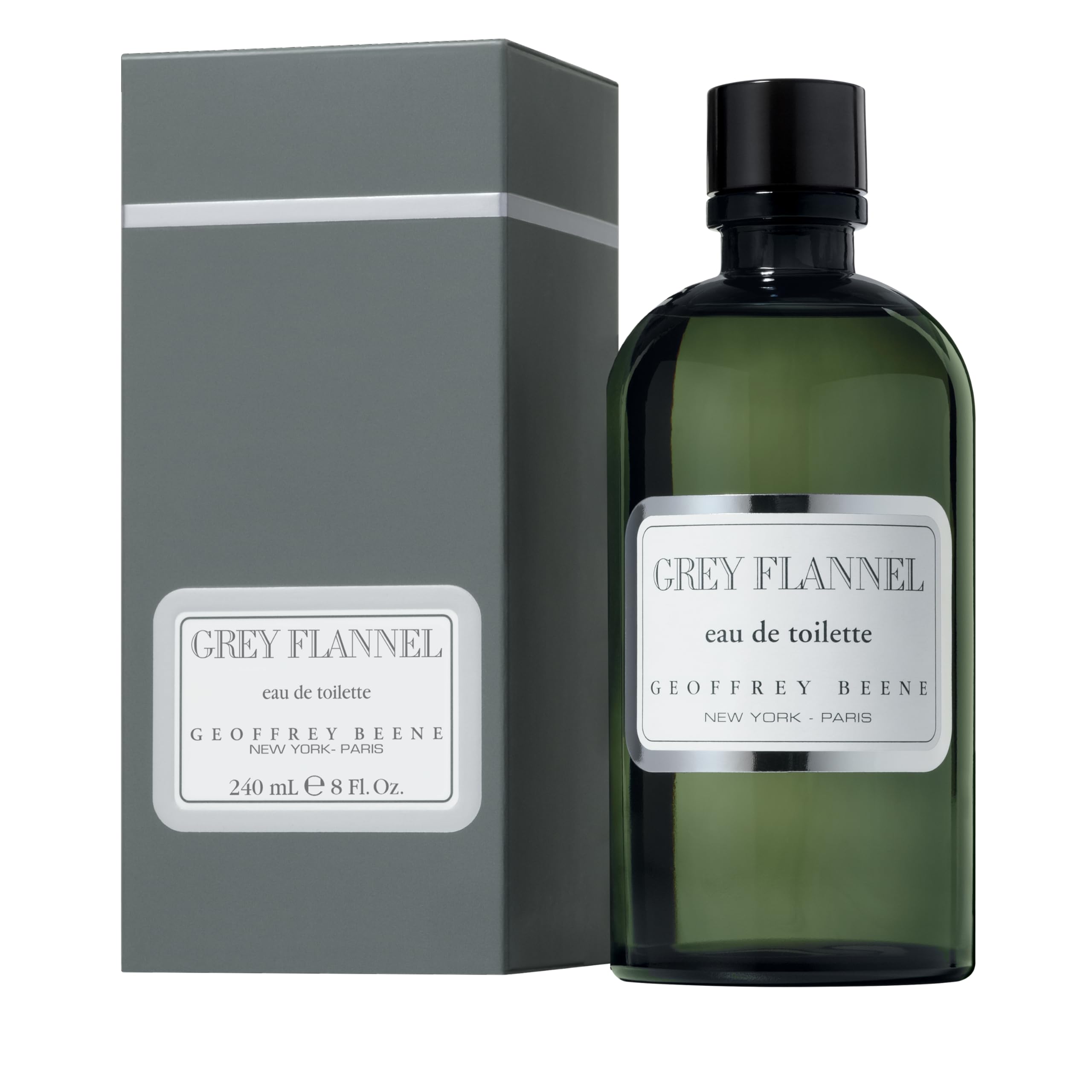 Geoffrey Beene Grey Flannel bottle ideal for elegant evenings and everyday confidence.