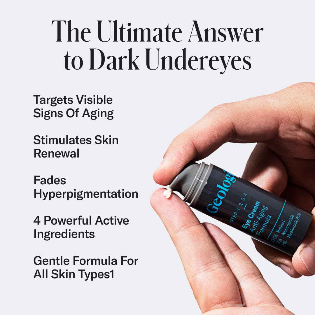 Geologie dark circle eye cream targets dark circles and puffiness