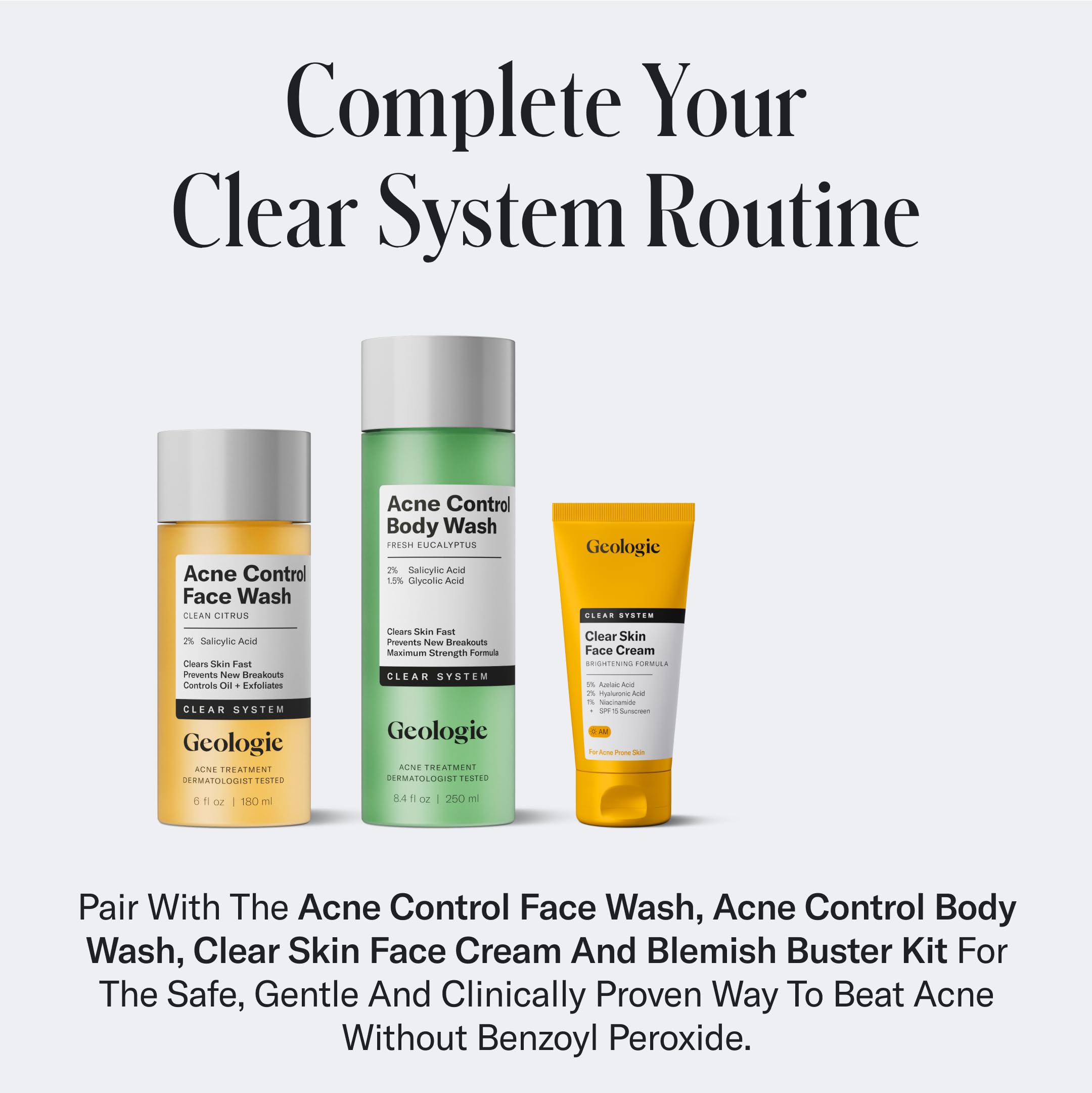 Geologie Skin Repair Moisturizer packaging back indicates clean, sulfate-free formula.
