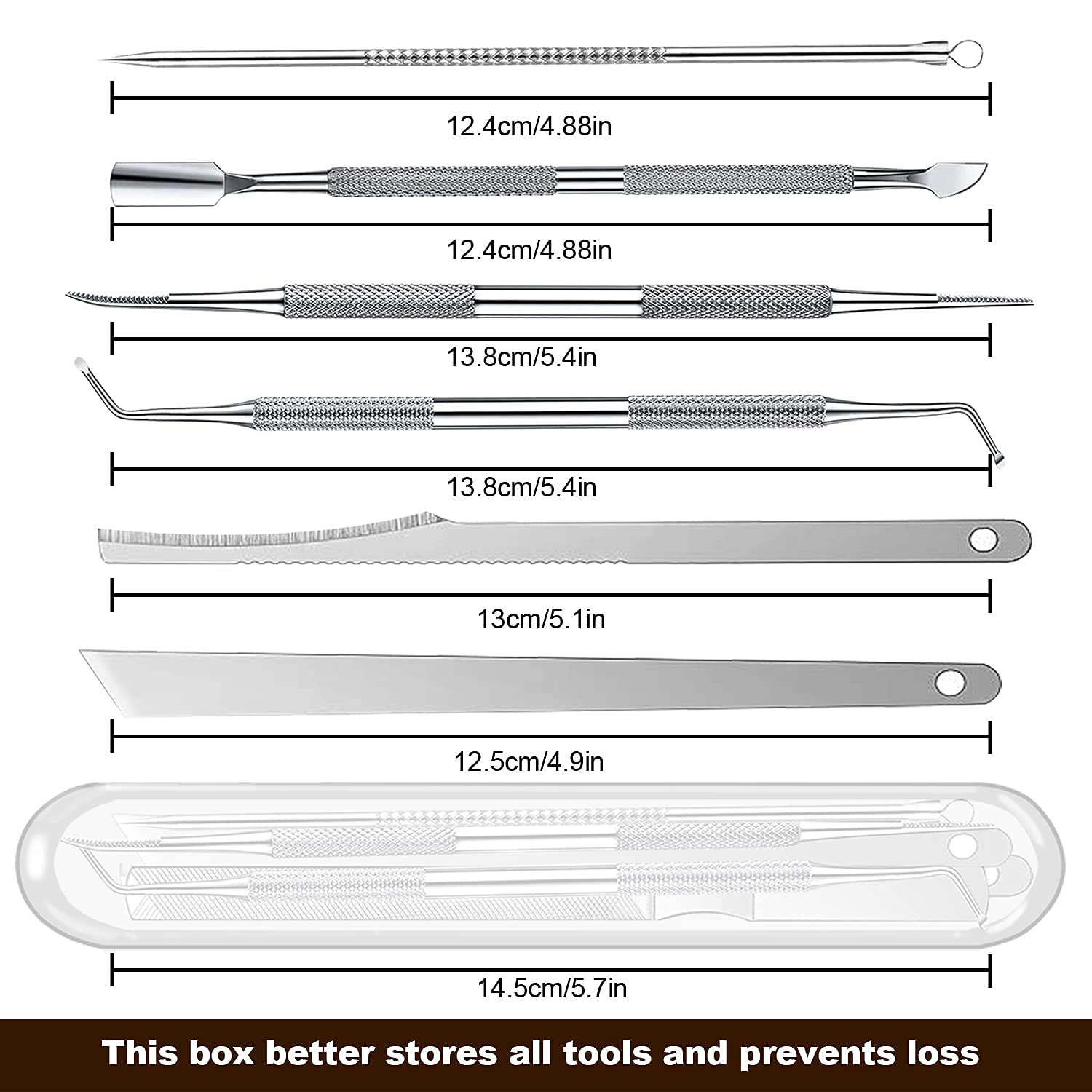 Geounzay stainless steel toenail file for smooth shaping and durable use.