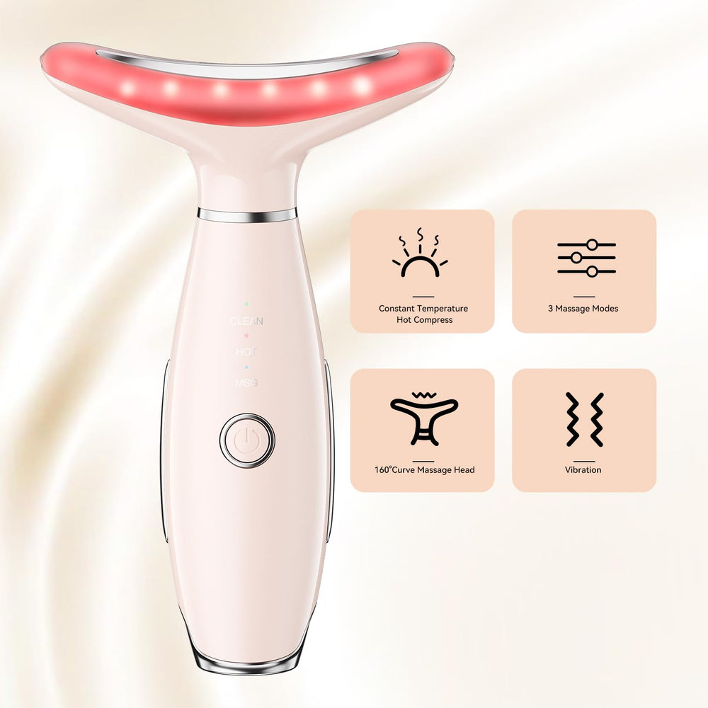Gequip massage head with curved fit for easy facial contact