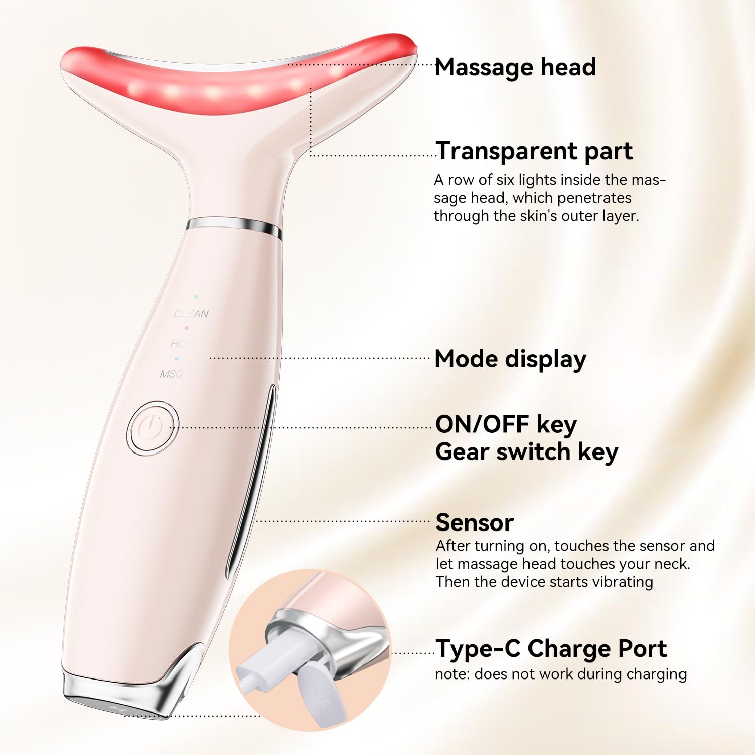 Gequip portable skincare tool ideal for travel and desk routines