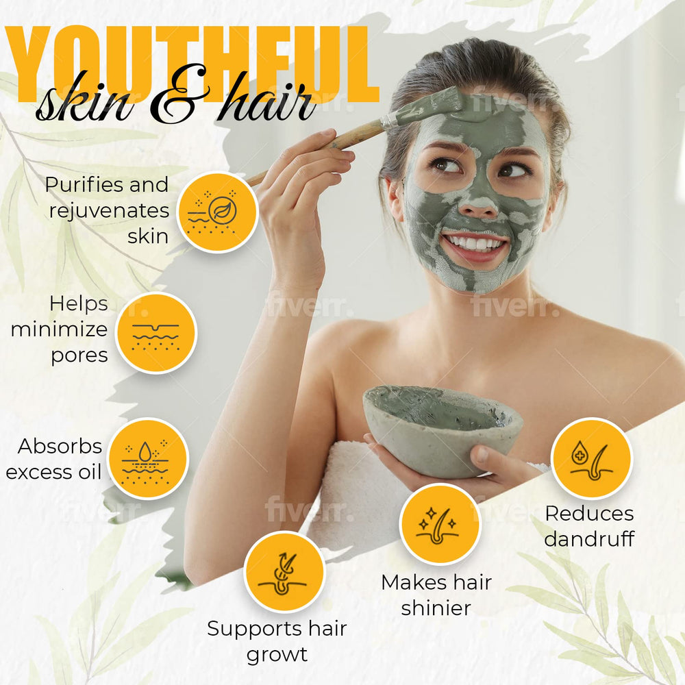 GER General Merchandise calcium bentonite clay powder with bath-use potential for body wraps.