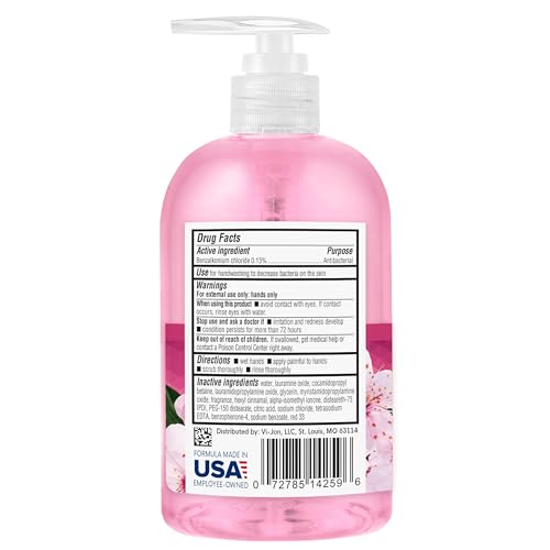 Germ-X etiqueta frontal destaca aroma de jazmín y cerezo.