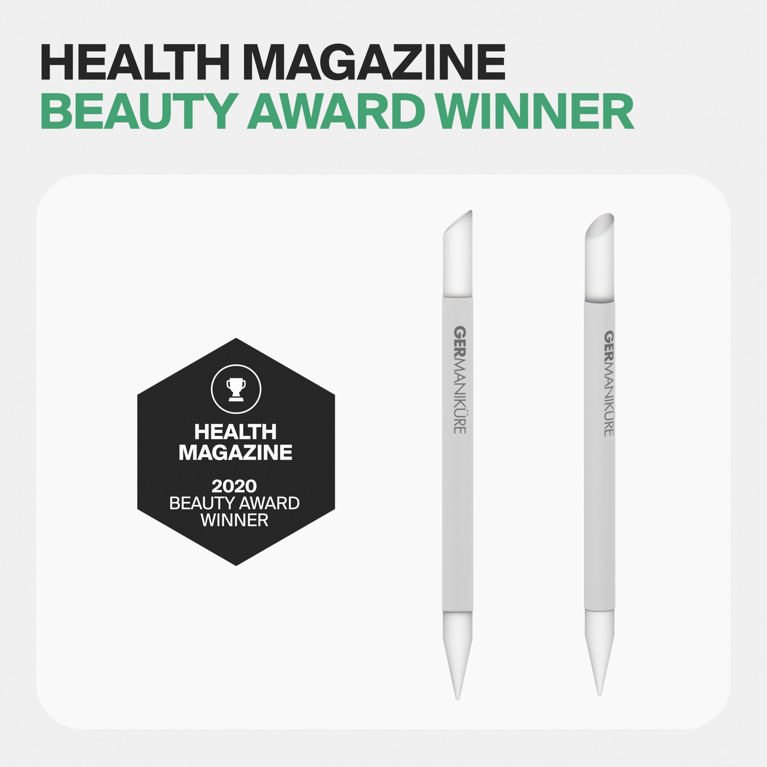GERMANIKURE nail edge cleaner and shaper helps neat edges
