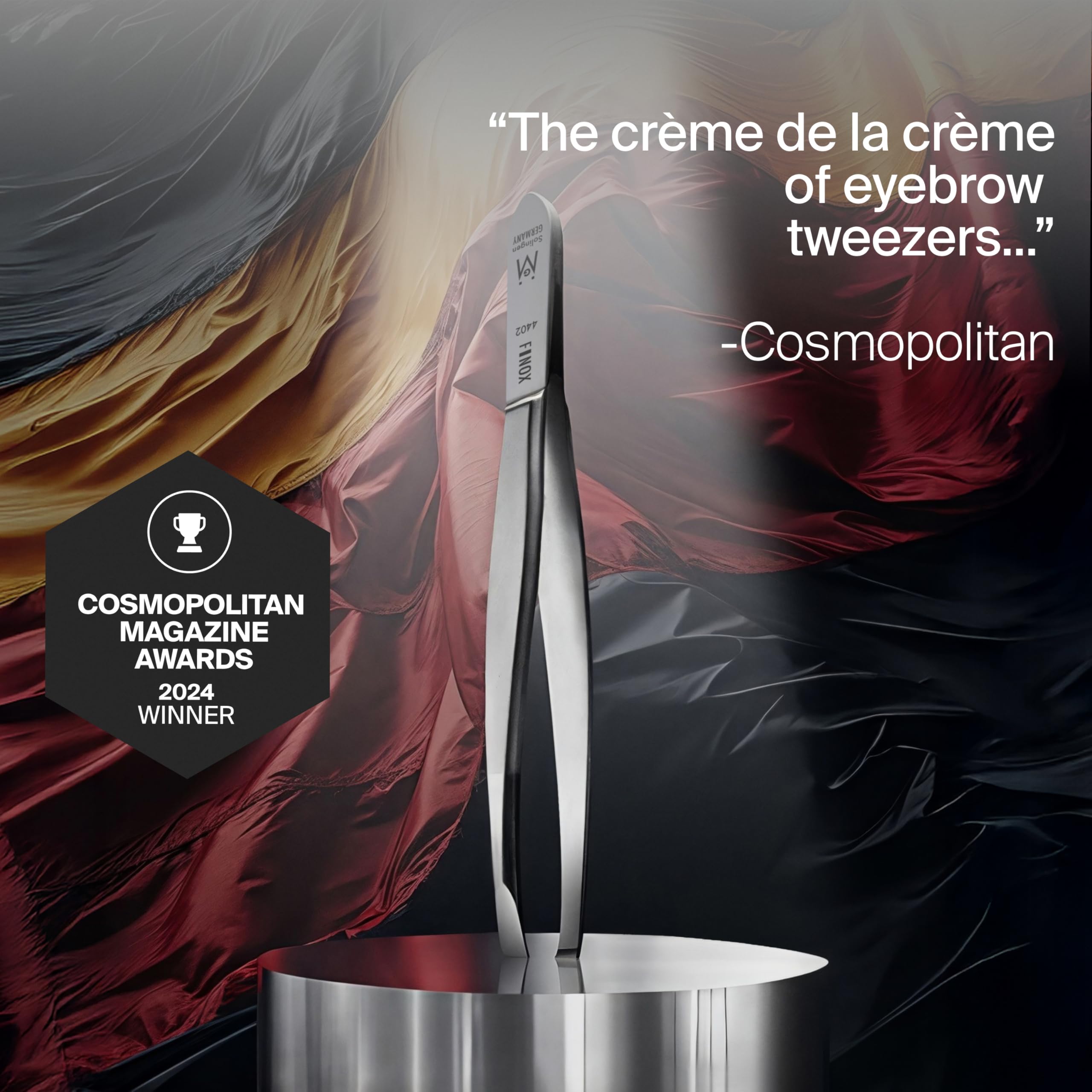 GERmanikure premium stainless steel tweezers with lasting corrosion resistance