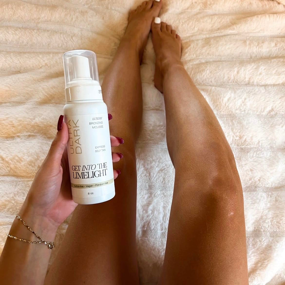 Get Into The Limelight finished tan on skin provides a smooth, lasting glow.