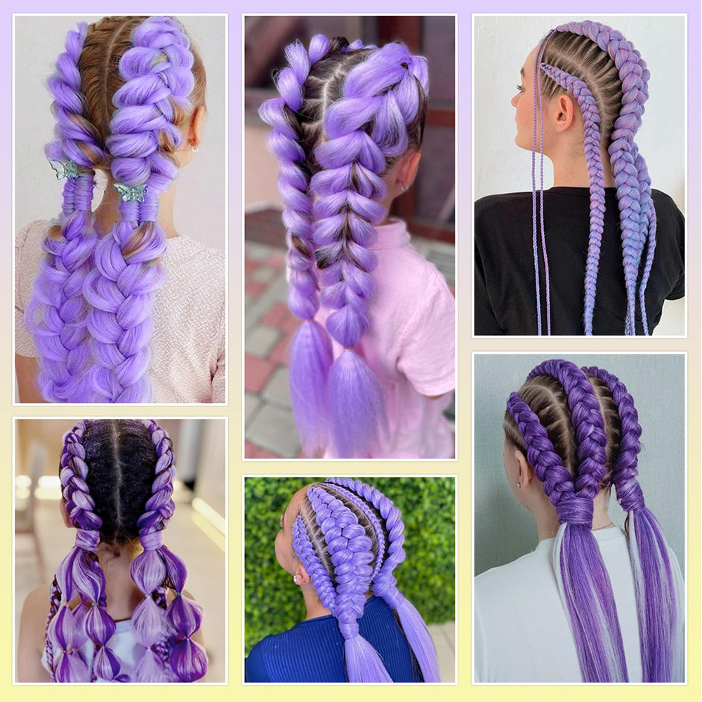 GetGal purple ponytail ideal for cosplay, Halloween, and festivals