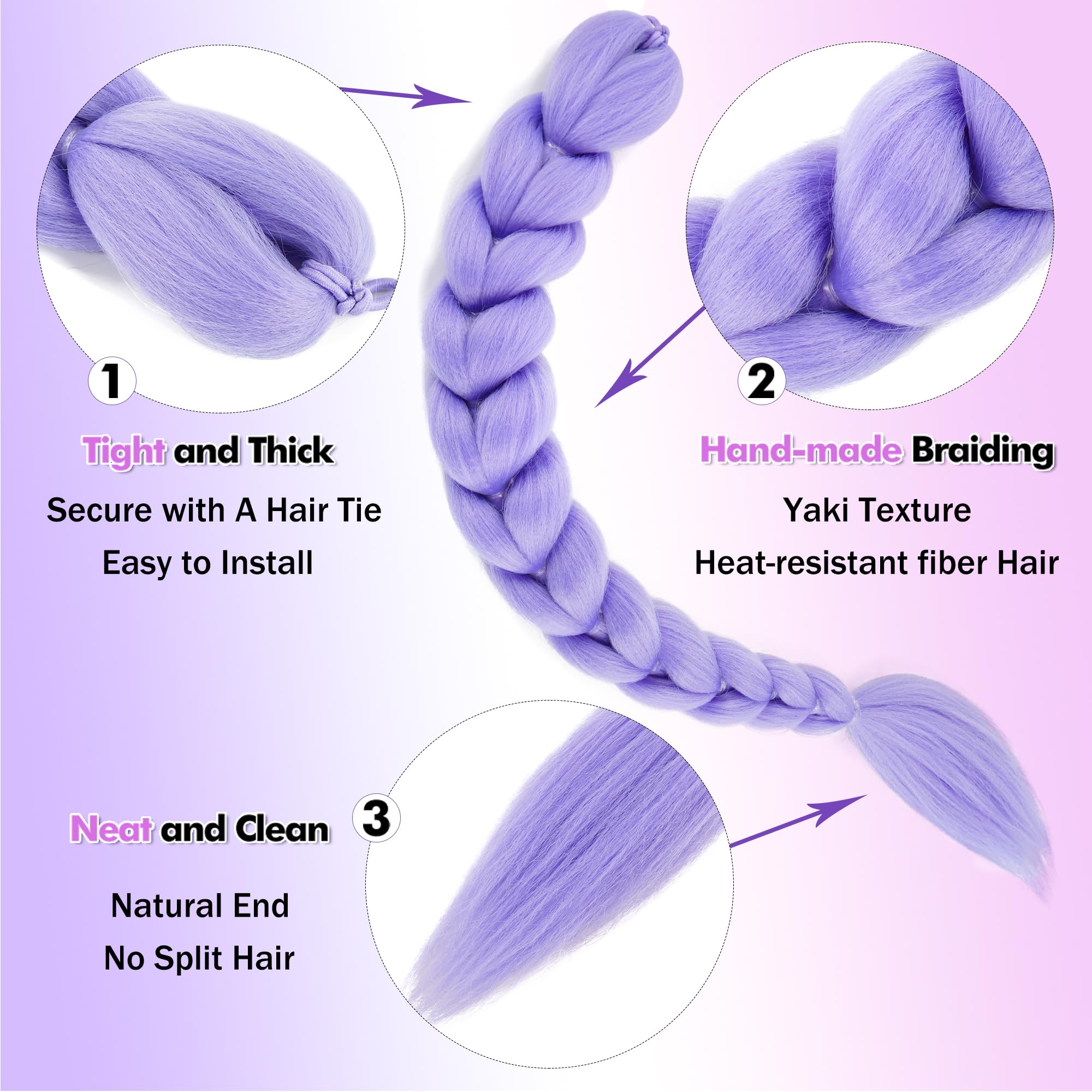 GetGal ponytail with built-in elastic band stays secure during events