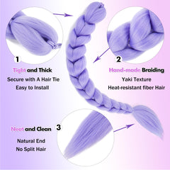 GetGal ponytail with built-in elastic band stays secure during events