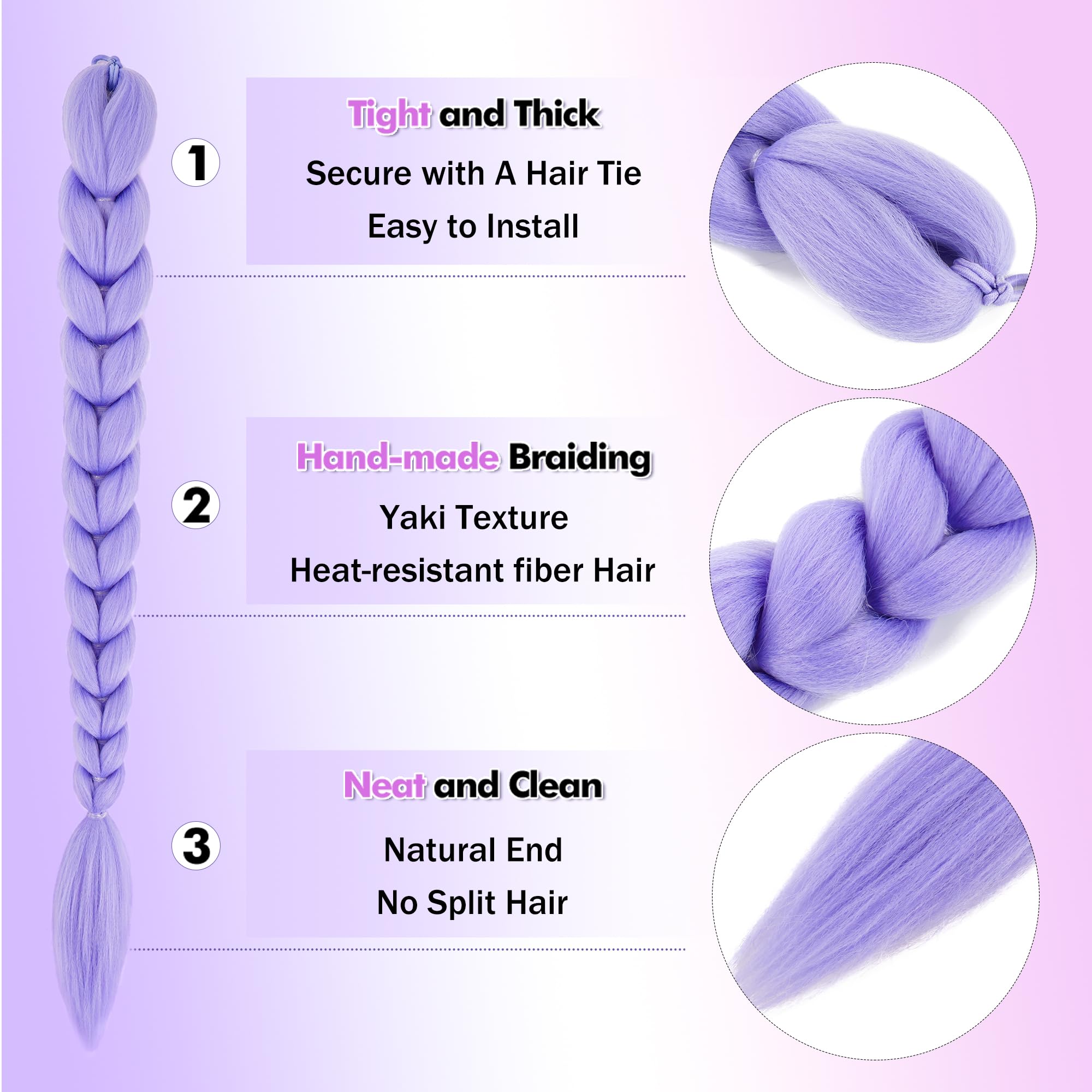 GetGal packaging protects the ponytail from deformation during shipping