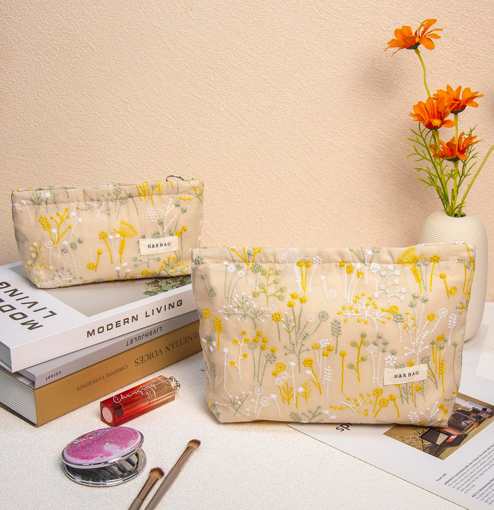 Getgto versatile purse organizer, one large bag and one small pouch.