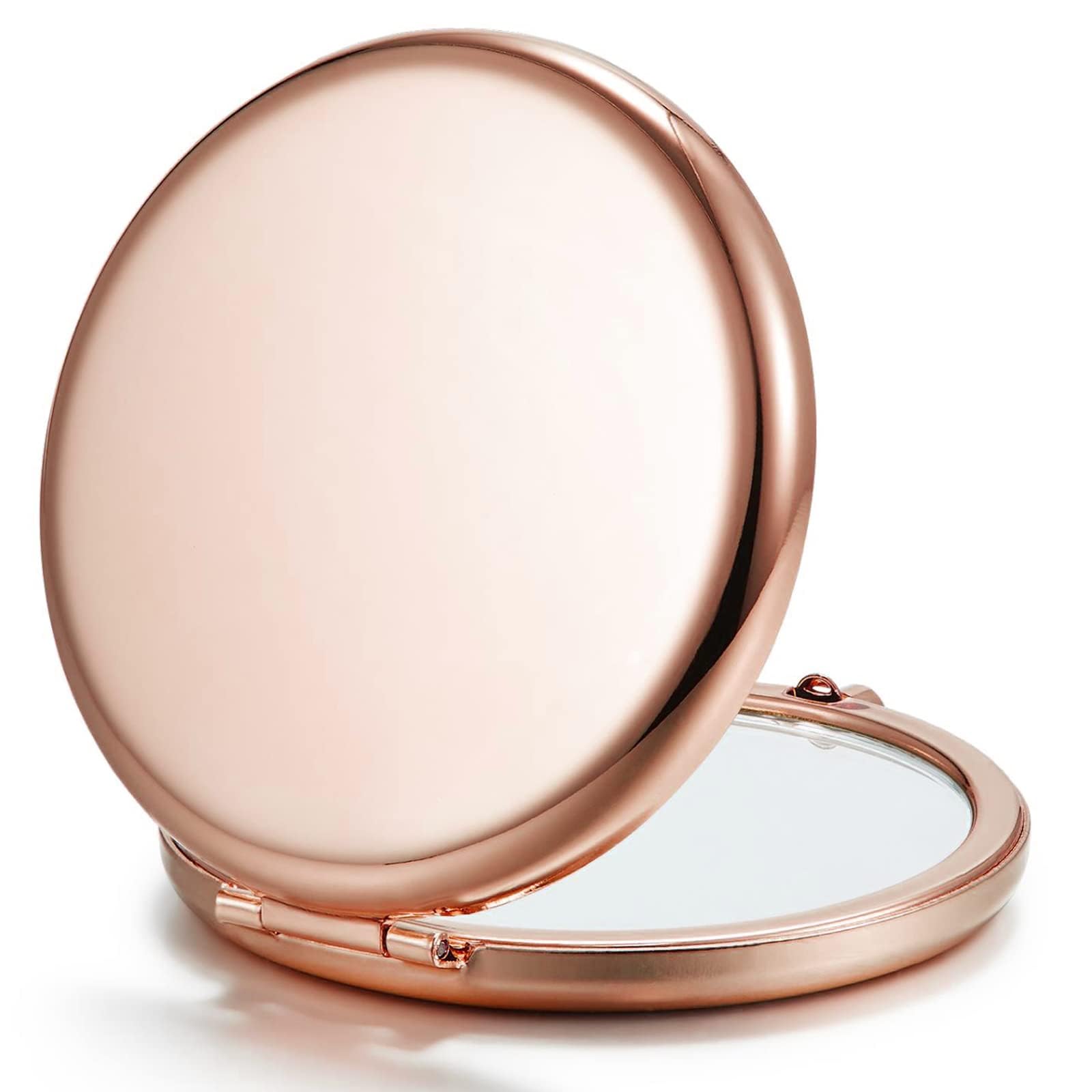 Getinbulk compact purse mirror rose gold closed for on the go touch ups