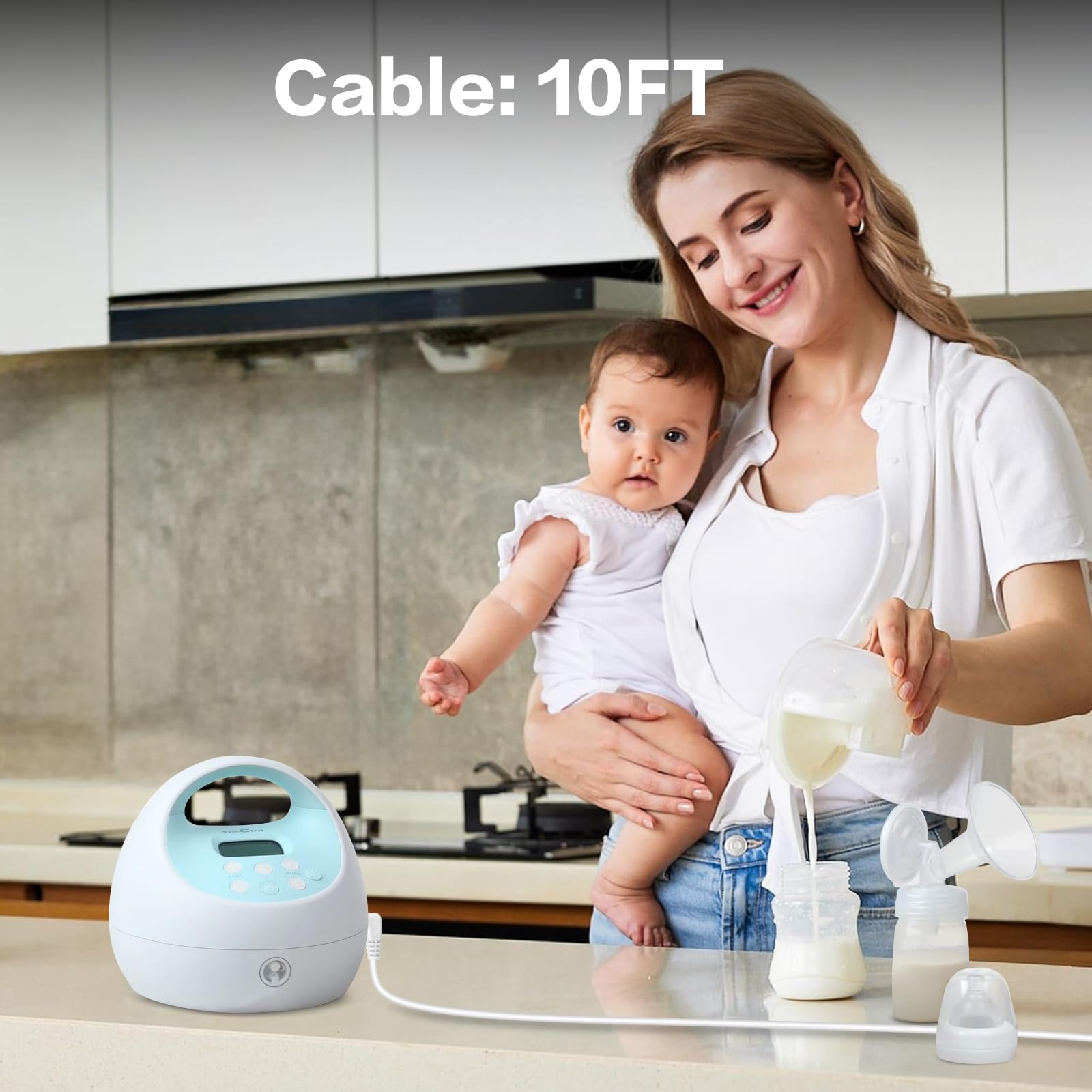 Getop 10ft charger for SPS100 suitable for bedside use.