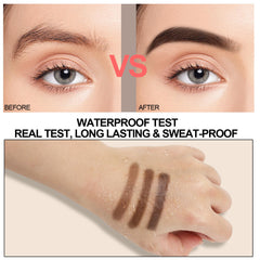 GEUUFEA brow brushes with spiral, angled, and rounded heads for precise shaping