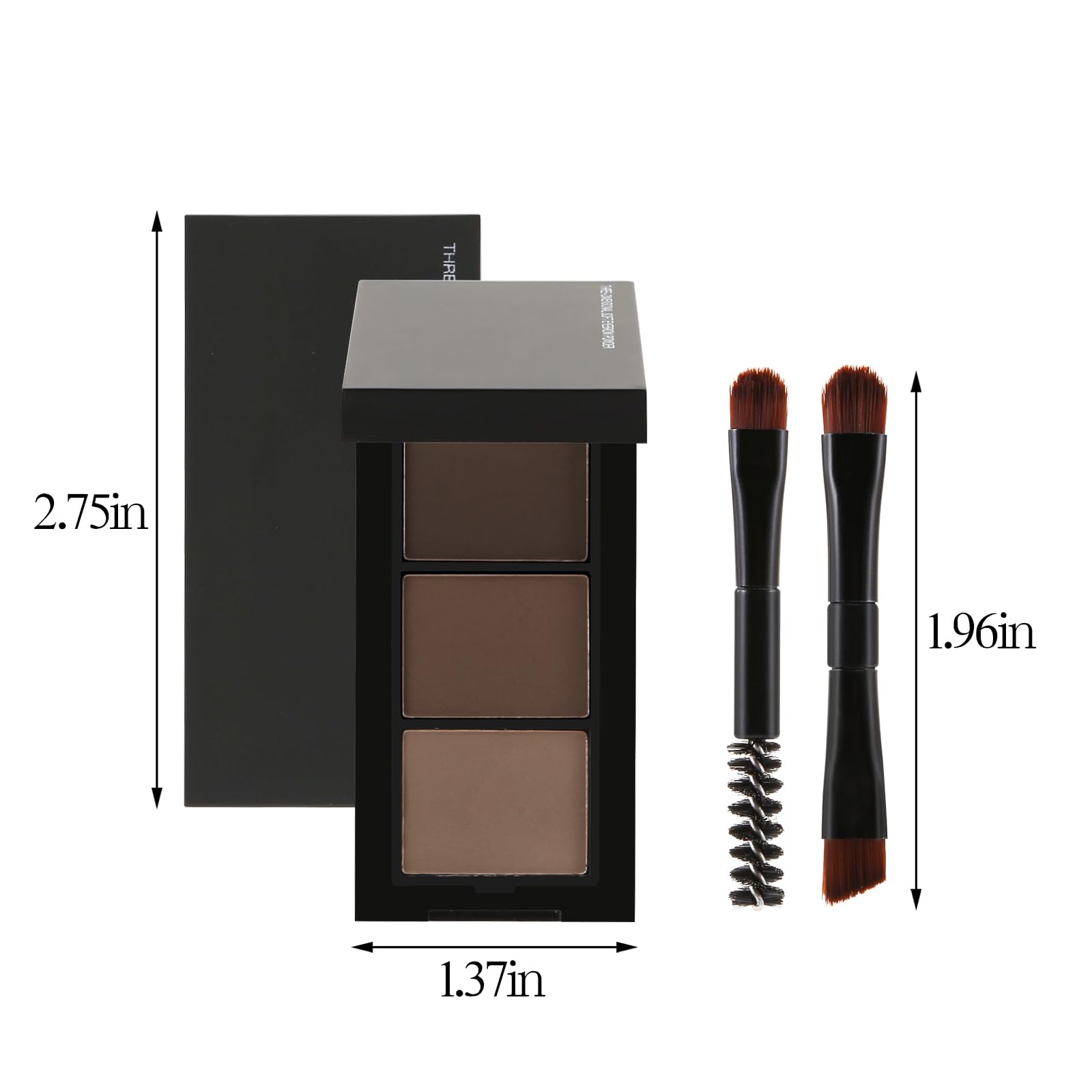 GEUUFEA mirrored brow palette for on-the-go touch-ups