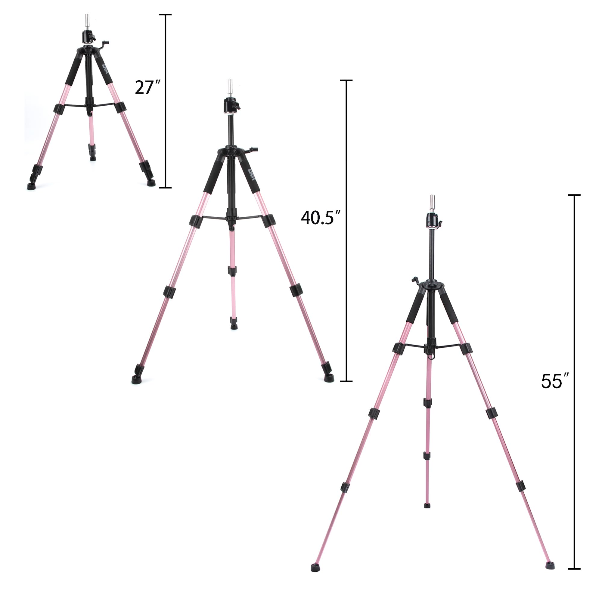 GEX 360-degree top piece enables flexible angles for precise head positioning.
