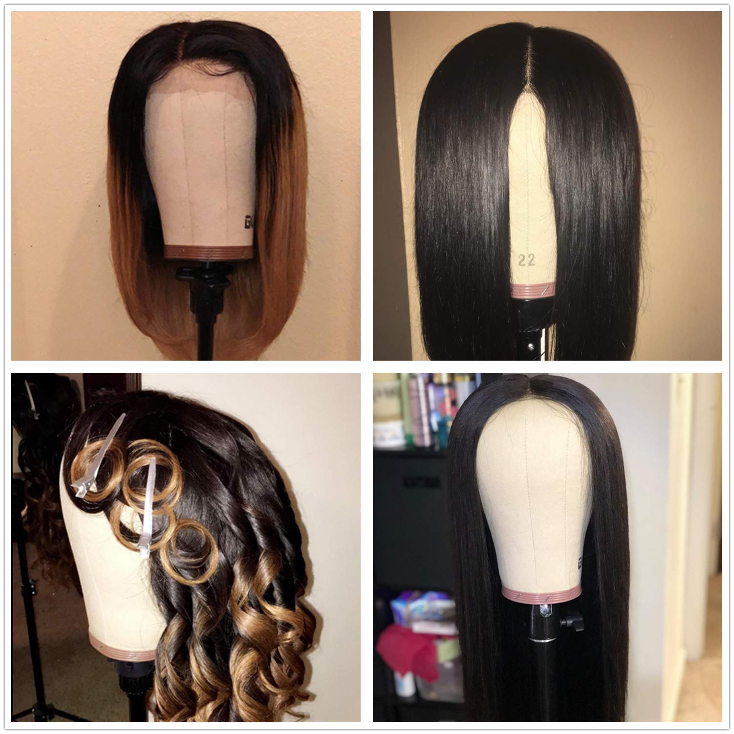 GEXWORLDWIDE light brown cork head highlights natural wig tone.
