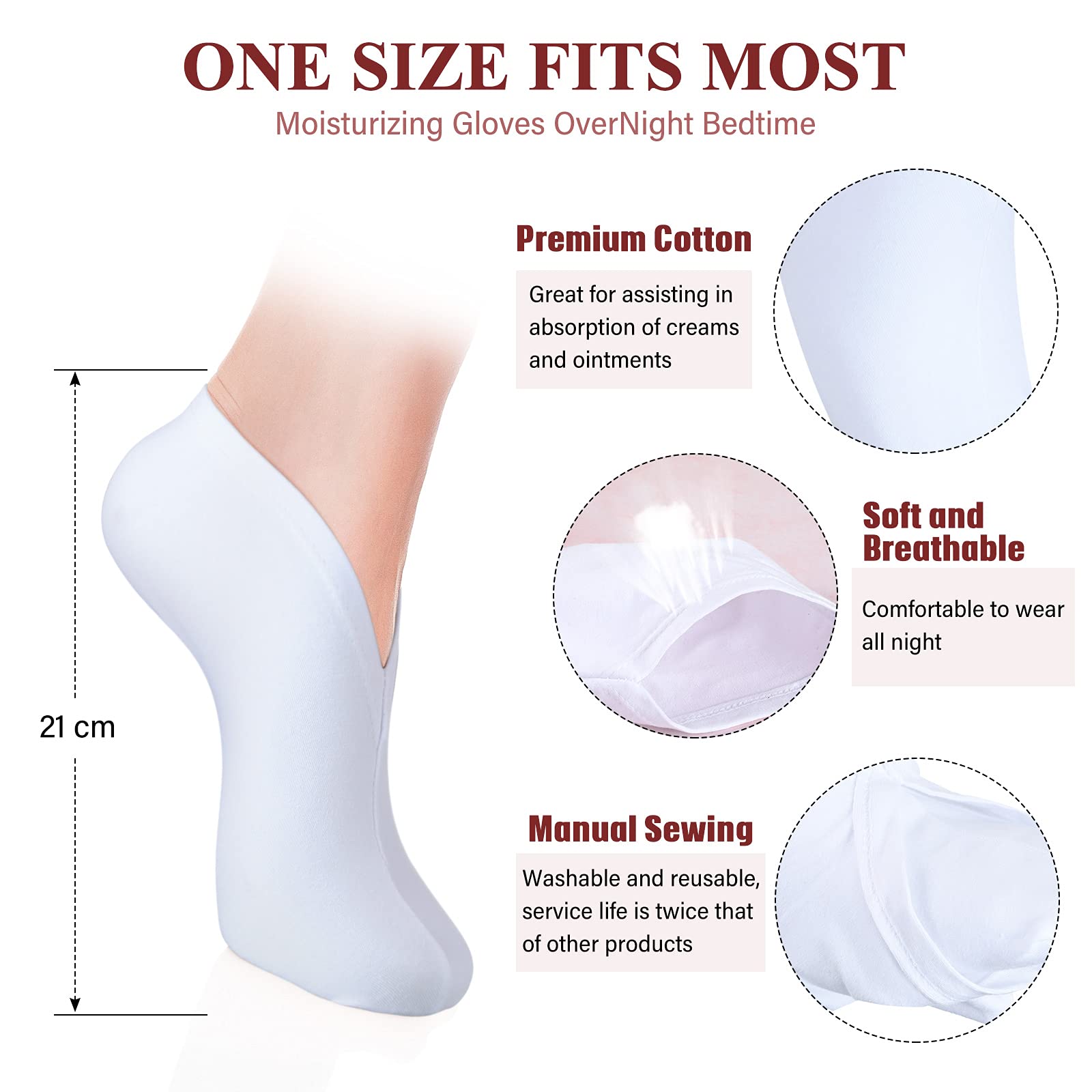 Geyoga calcetines pies secos, absorcion de crema para mayor efectividad.