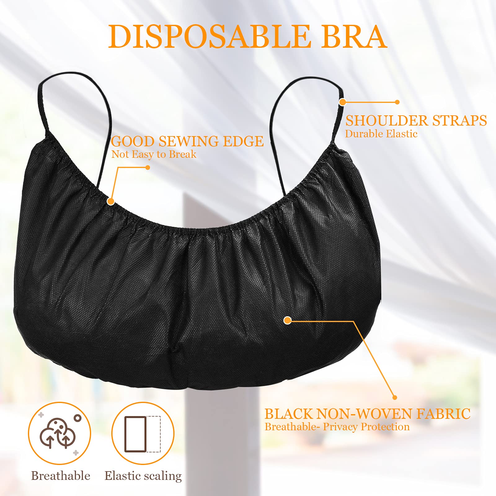 Geyoga elastic durable strap keeps the bra in place during care.