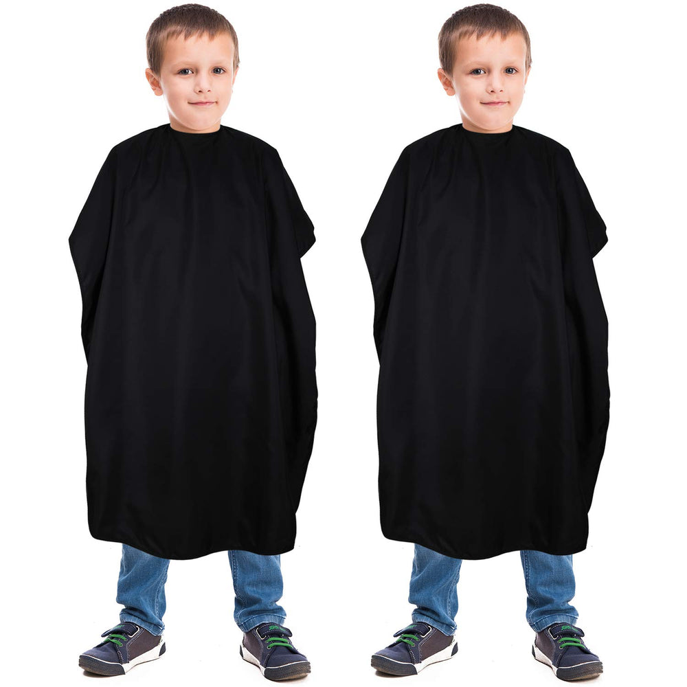 Geyoga kids barber cape with adjustable neck snap for a secure haircut at home