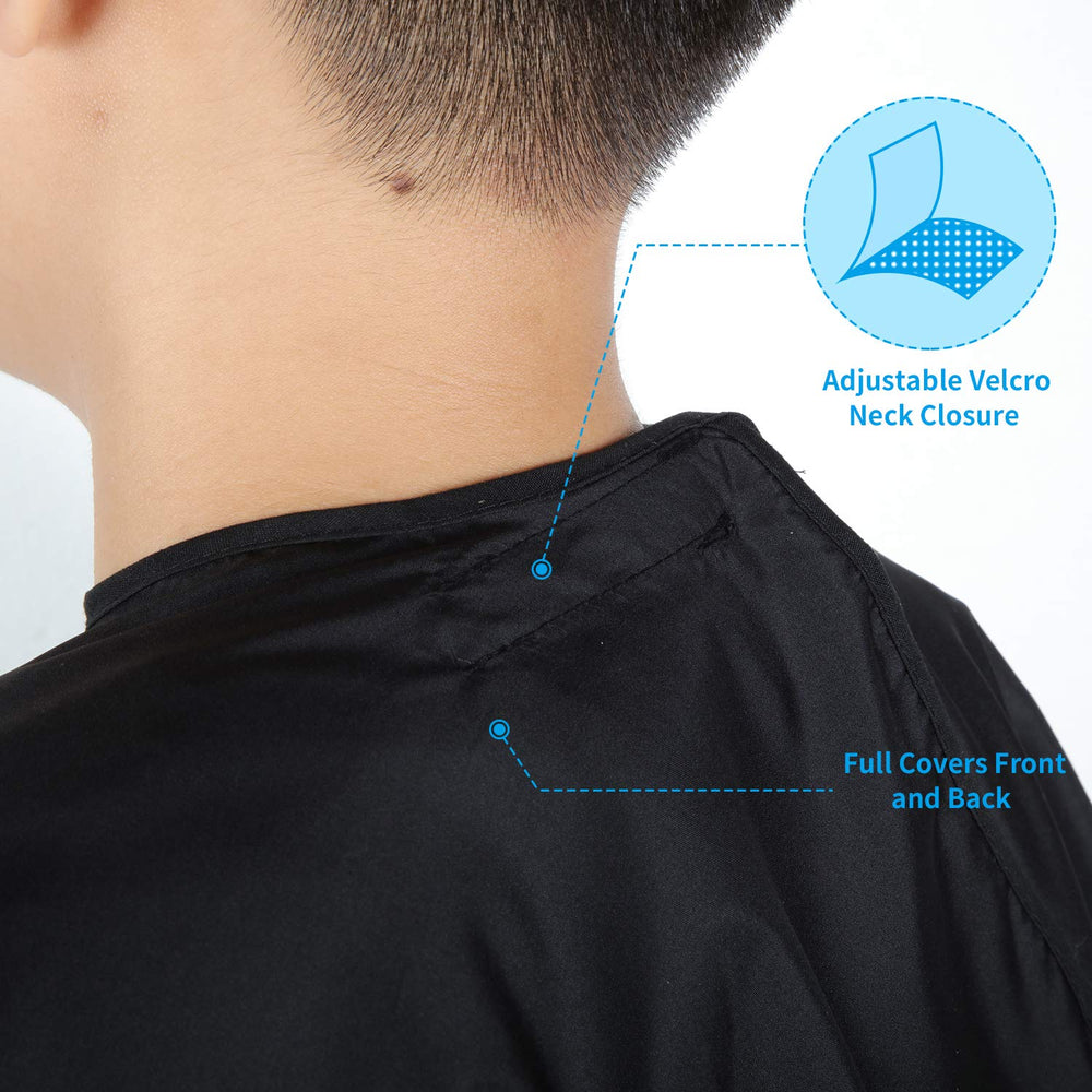 Geyoga kids barber cape protects clothes from hair, water, and dyes