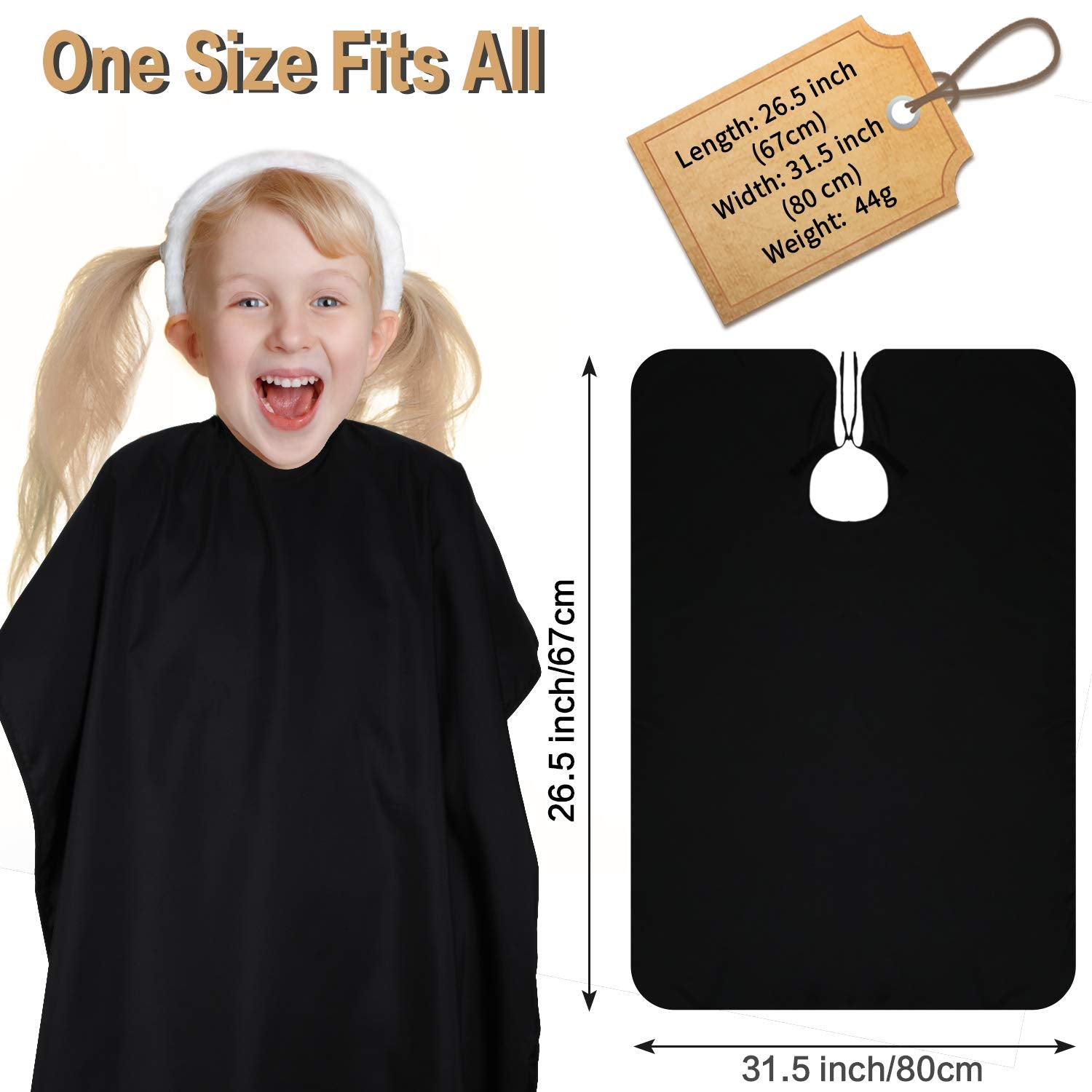 Geyoga kids barber cape shows waterproof anti-static fabric for mess-free styling sessions