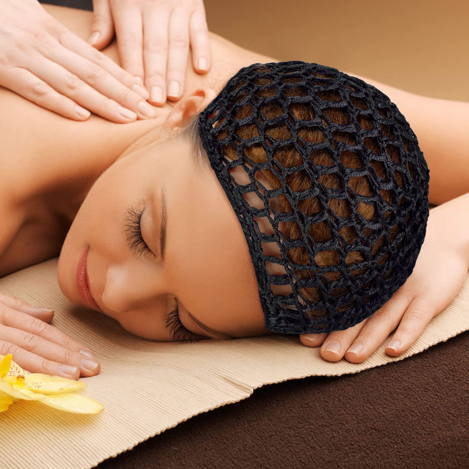 Geyoga lightweight breathable hairnet cap, comfortable all day wear.