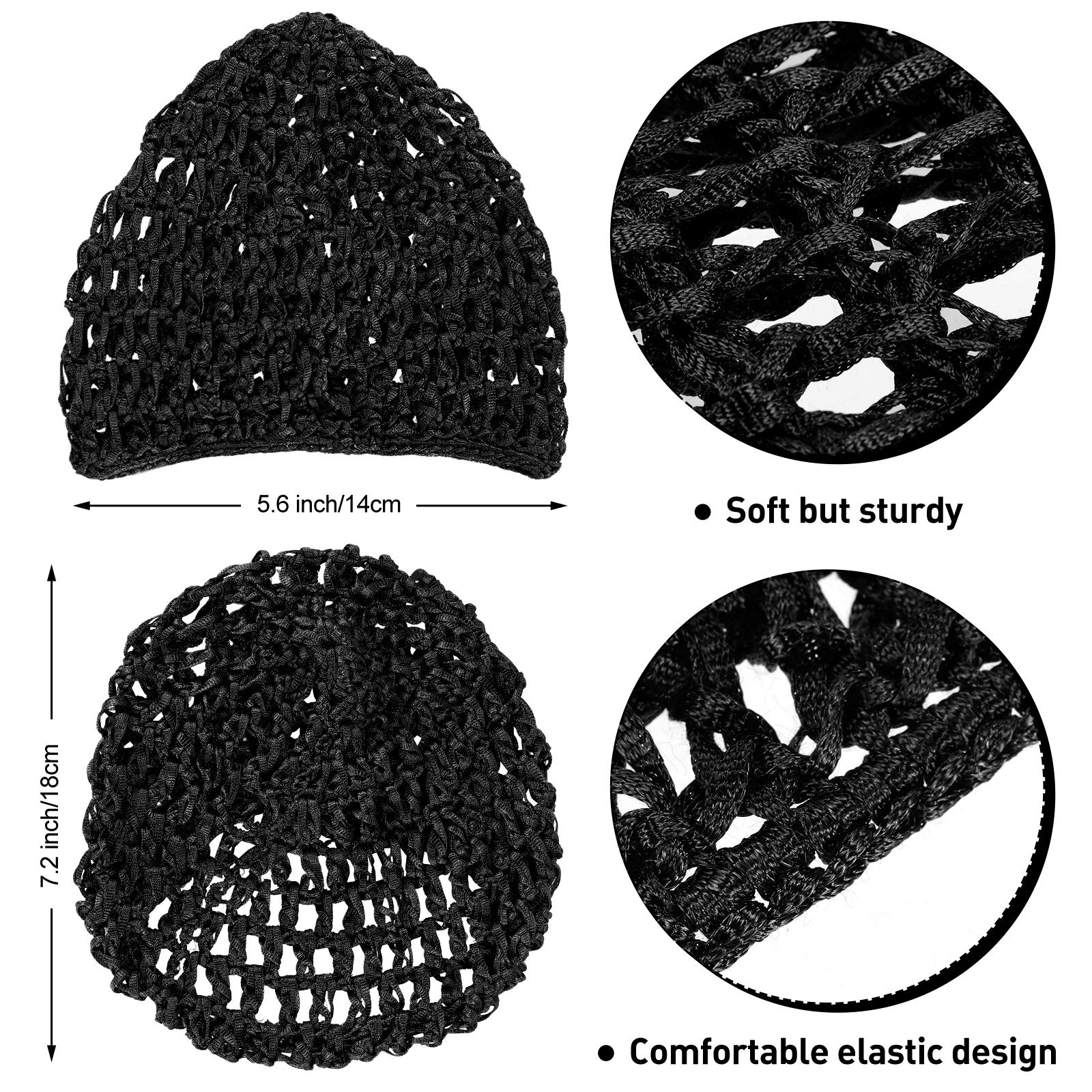 Geyoga mesh hairnet close-up highlights soft texture and breathable weave.