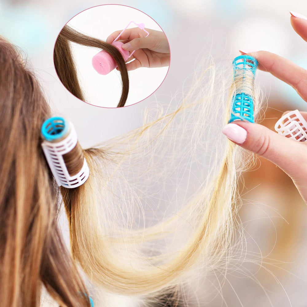 Geyoga multi-function hair roller band pink for bangs.