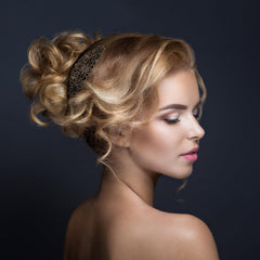 Geyoga royal flower bronze barrette for classic party-ready looks