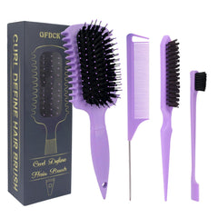 GFDCK curl-defining brush with ergonomic handle for easy detangling