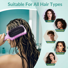 GFDCK marble purple curl brush glides through curls without pulling