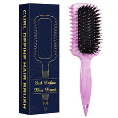 GFDCK curl defining brush with marble purple ergonomic handle for effortless detangling