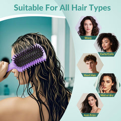 GFDCK frizz-reduction brush helps manage waves and coils gently
