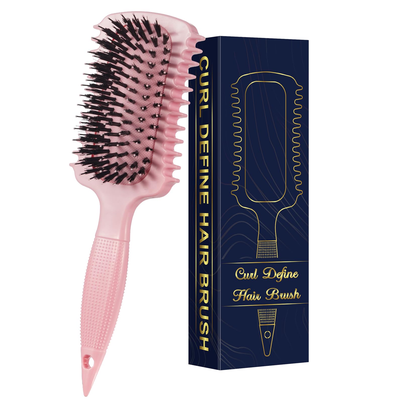 GFDCK Curl Defining Brush works for all hair types, wet or dry.
