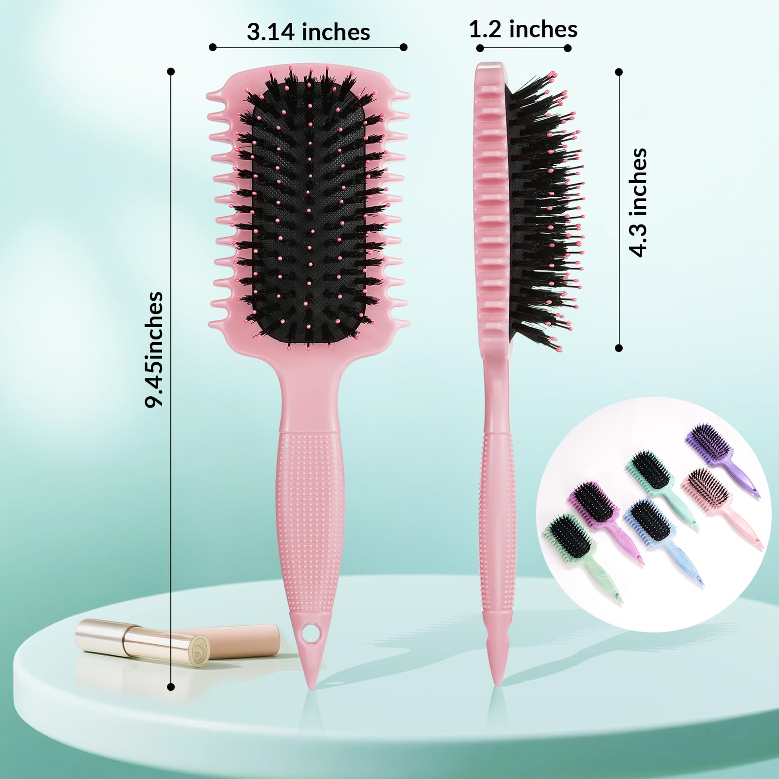 GFDCK Compact Curl Defining Brush is perfect for on-the-go styling.