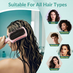 GFDCK Curl Defining Brush features a special teeth design for even parting.