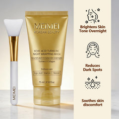 GFG Meimei turmeric wrapping mask jar emphasizing deep hydration.