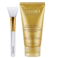 GFG Meimei turmeric wrapping mask package showing brightening potential.