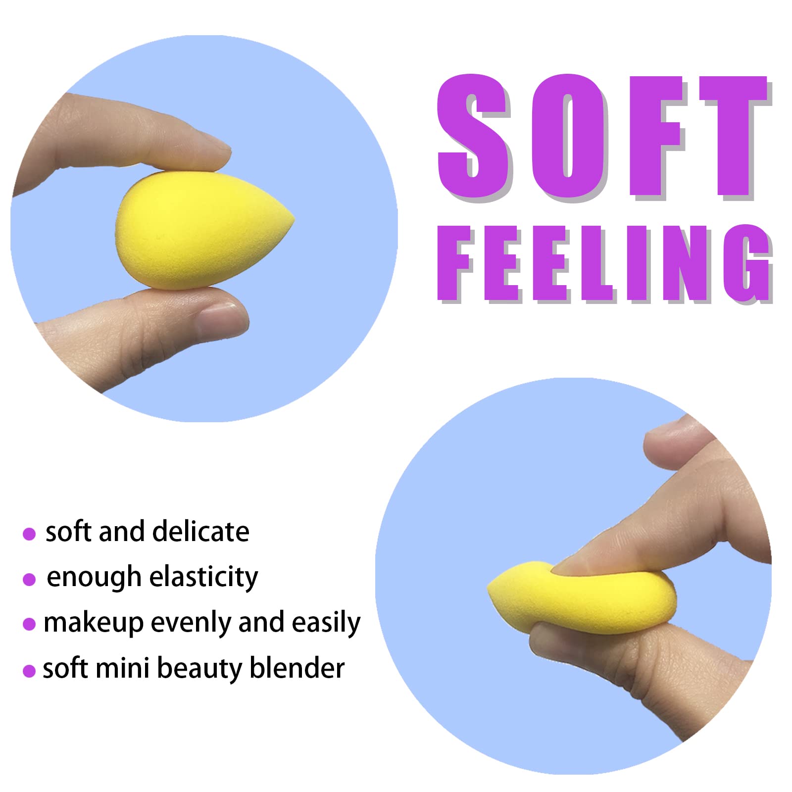 GFOUNS easy-clean sponge maintains hygiene between uses